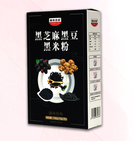 黑芝麻黑豆黑米粉